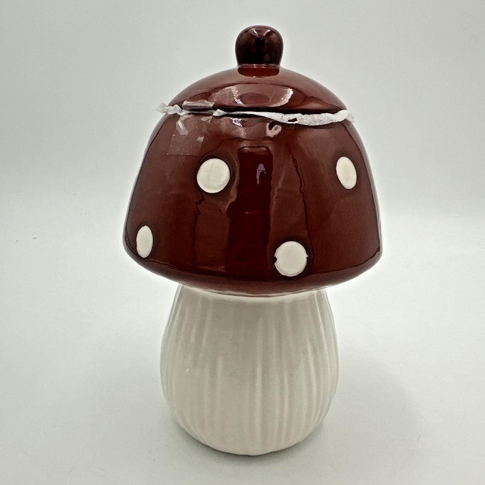 Target Bullseye Playground Mushroom Red Jar Canister Fall Decor